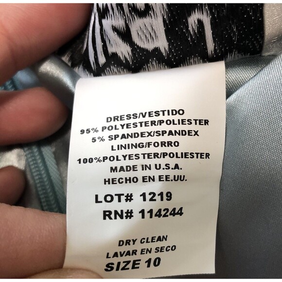 Eliza J Womens Dress Size 10 Sky Blue Satin Cinched Waist - Picture 3 of 4